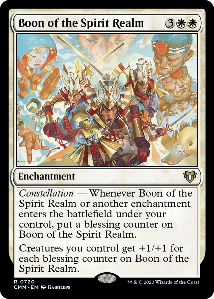 Image of Boon of the Spirit Realm (CMM-720) - Commander Masters