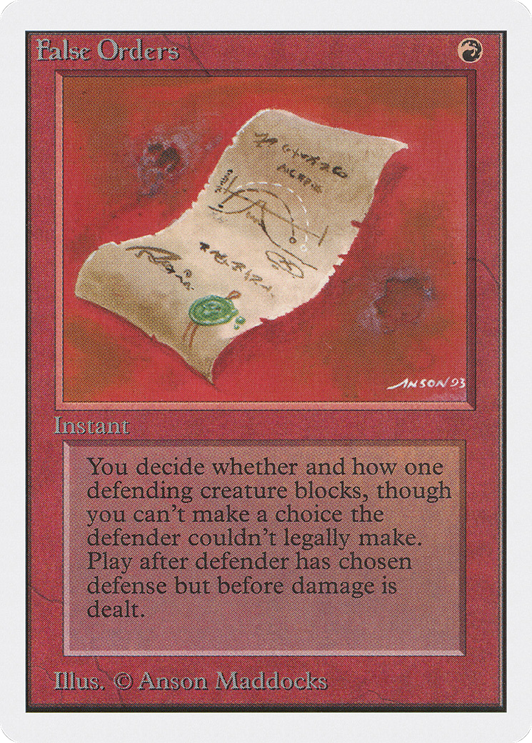 Image of False Orders (2ED-) - Unlimited Edition
