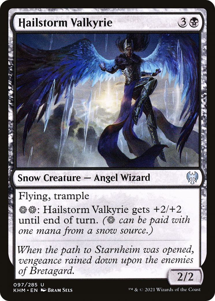 Image of Hailstorm Valkyrie (KHM-097) - Kaldheim: (snow) Foil
