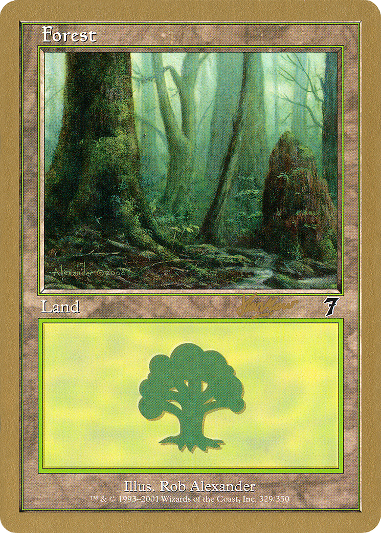 Image of Forest (329) - 2002 Sim Han How (7ED) (WCD-) - World Championship Decks 2002