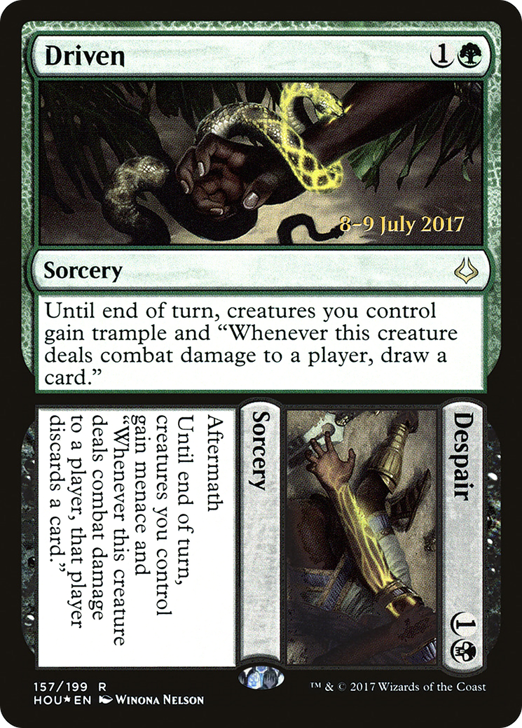 Image of Driven // Despair (PRE-157S) - Hour of Devastation Promos Foil