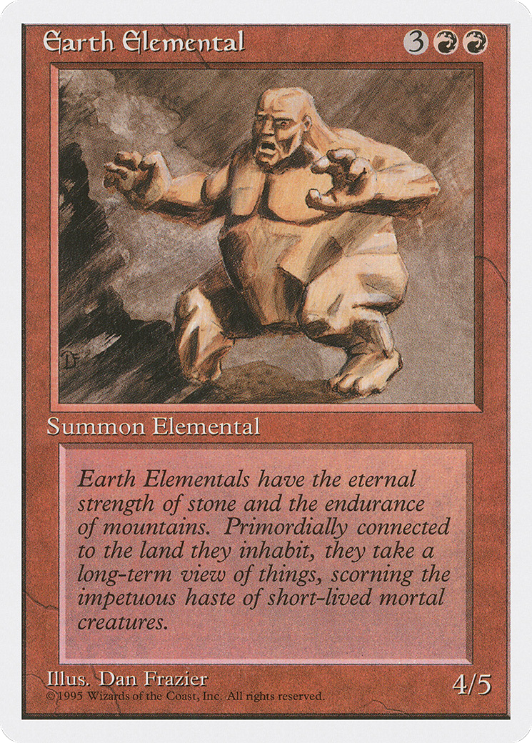 Image of Earth Elemental (4ED-) - Fourth Edition