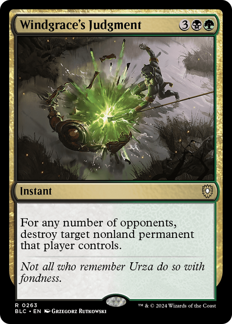 Image of Windgrace's Judgment (BLC-263) - Bloomburrow Commander