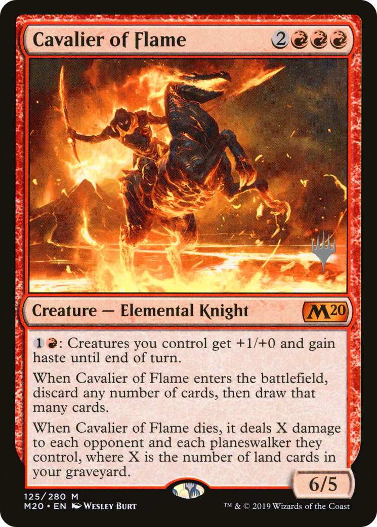 Image of Cavalier of Flame (PPM20-125) - Core Set 2020 Promos Foil