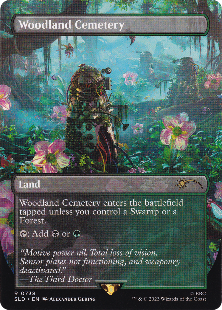 Image of Woodland Cemetery (SLD-738) - Secret Lair Drop (Borderless) Foil