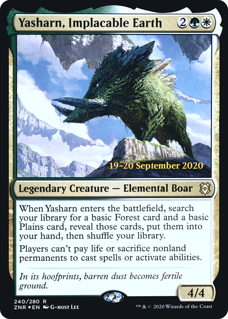 Image of Yasharn, Implacable Earth (PRE-240S) - Zendikar Rising Promos Foil