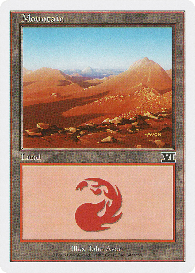 Image of Mountain (345) (6ED-345) - Classic Sixth Edition
