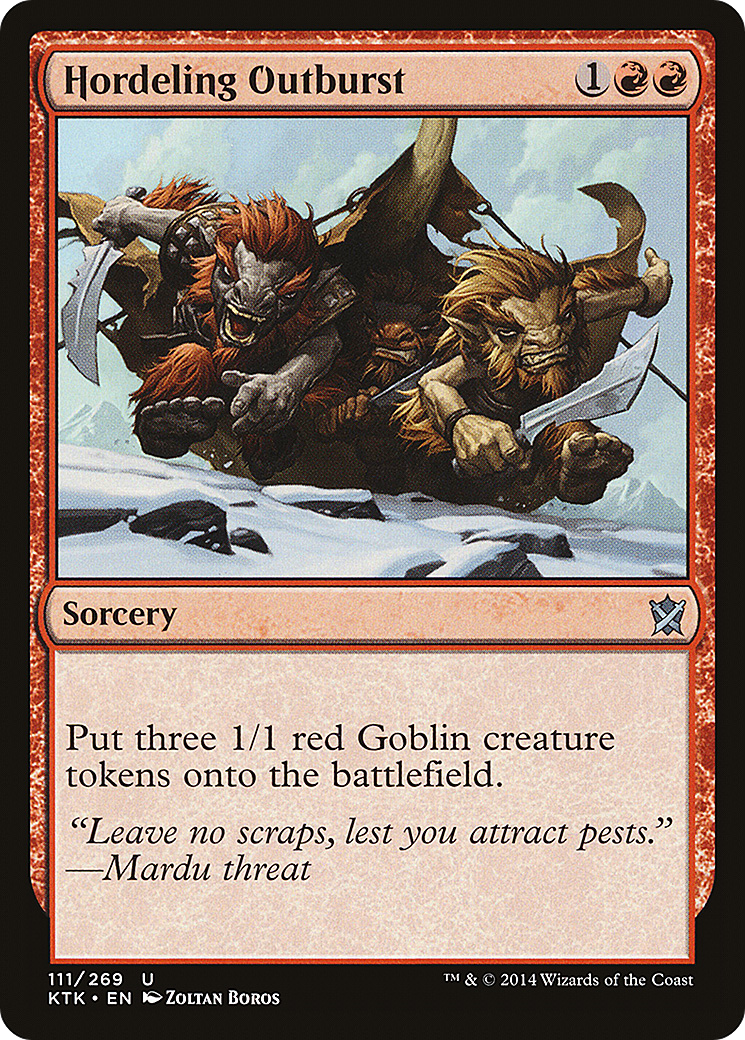 Image of Hordeling Outburst (KTK-111) - Khans of Tarkir