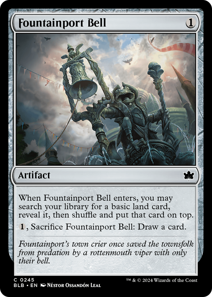Image of Fountainport Bell (BLB-245) - Bloomburrow Foil