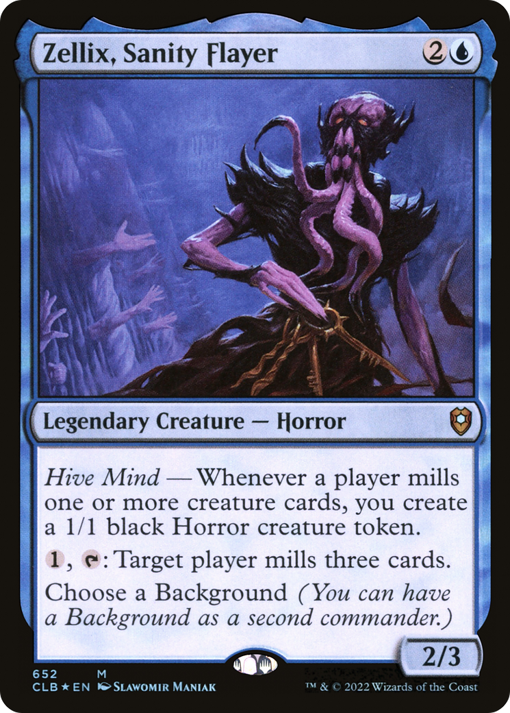 Image of Zellix, Sanity Flayer (CLB-652) - Commander Legends: Battle for Baldur's Gate Foil