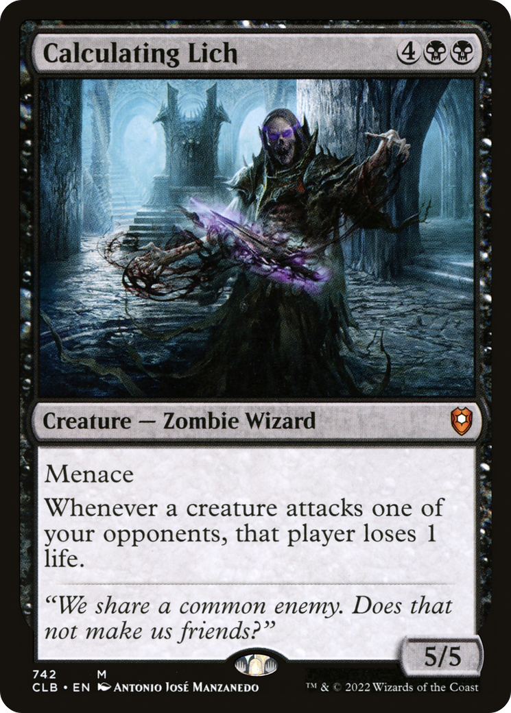 Image of Calculating Lich (CLB-742) - Commander Legends: Battle for Baldur's Gate