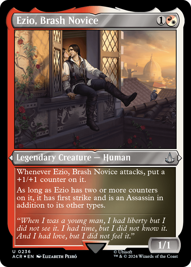 Image of Ezio, Brash Novice (ACR-236) - Assassin's Creed Etched Foil