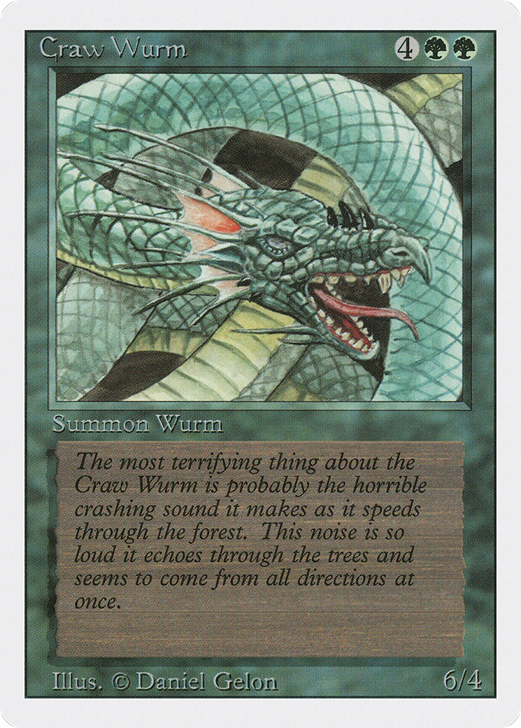 Image of Craw Wurm (3ED-) - Revised Edition