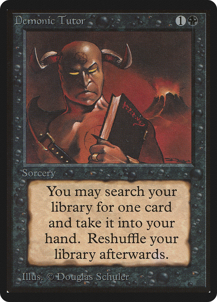 Image of Demonic Tutor (LEB-) - Limited Edition Beta