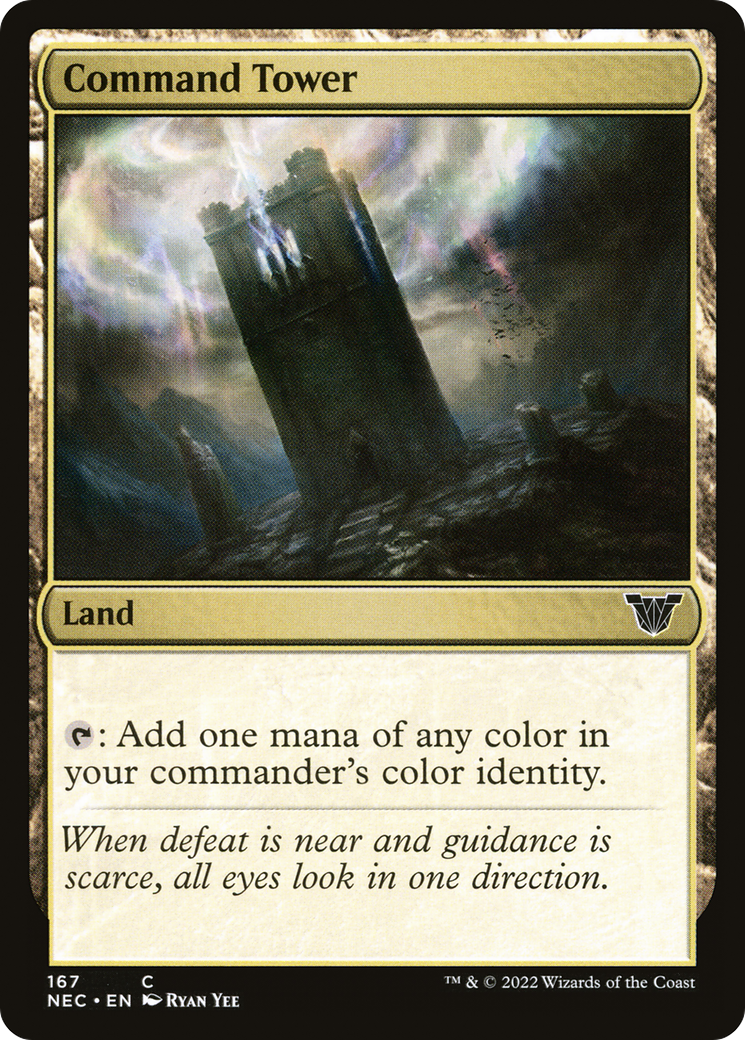 Image of Command Tower (NEC-167) - Neon Dynasty Commander