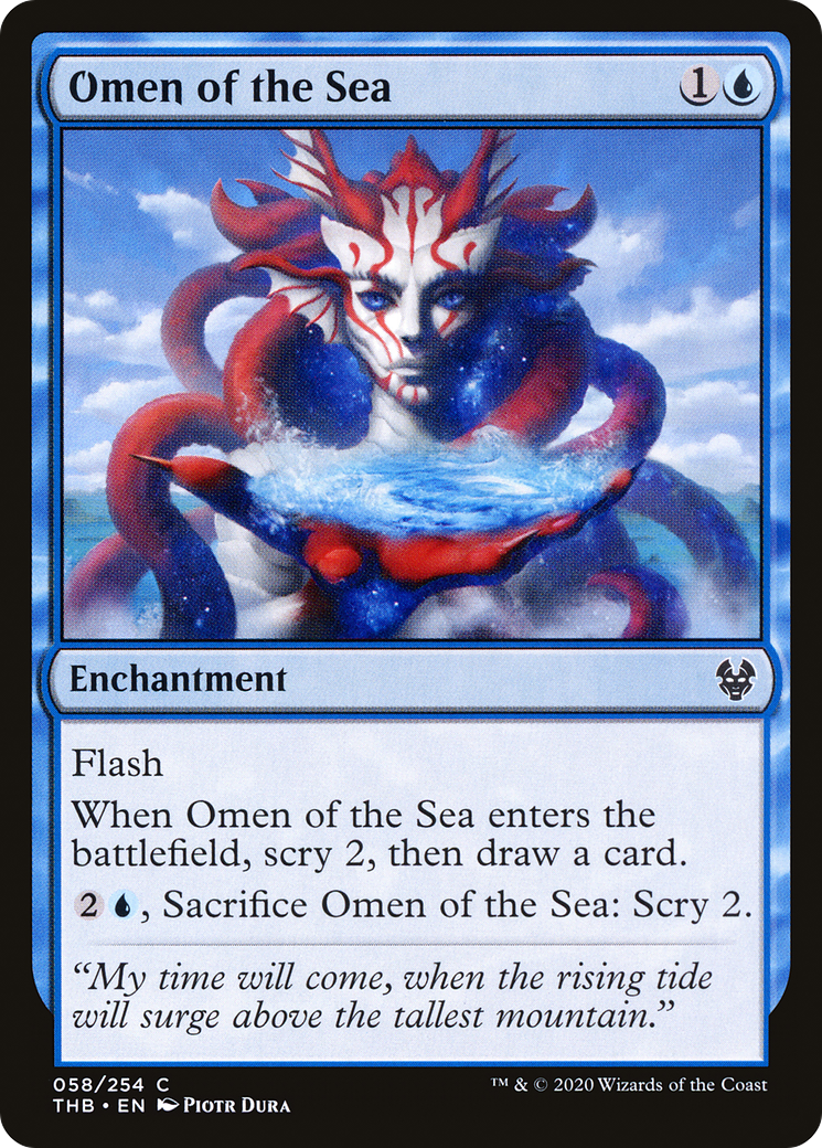 Image of Omen of the Sea (THB-058) - Theros Beyond Death