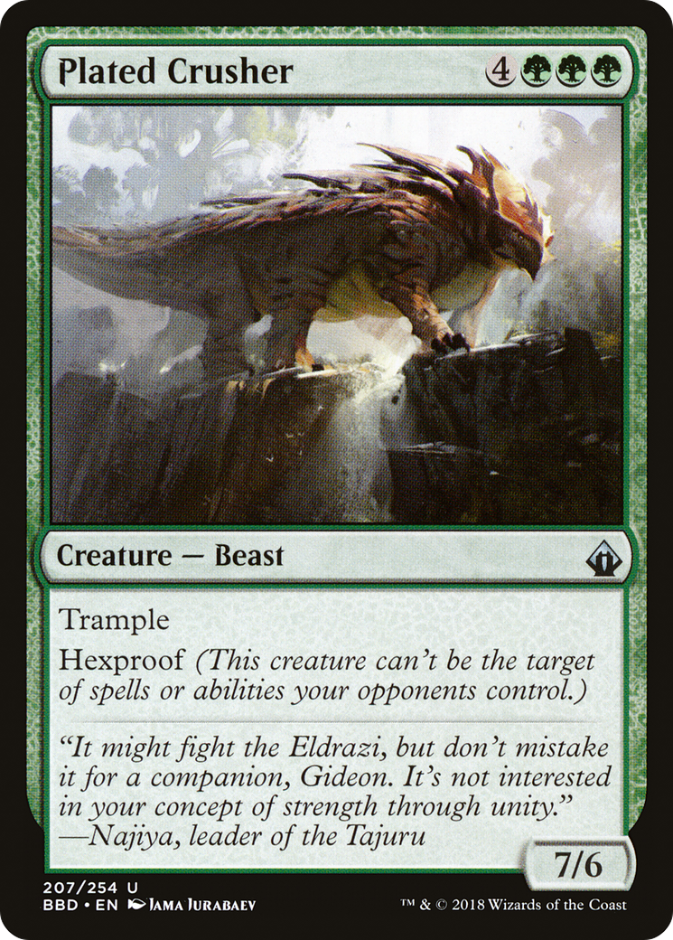 Image of Plated Crusher (BBD-207) - Battlebond Foil