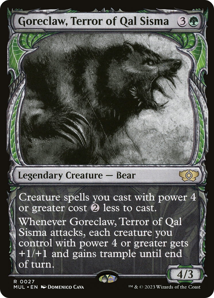 Image of Goreclaw, Terror of Qal Sisma (MUL-027) - Multiverse Legends: (Showcase) Foil