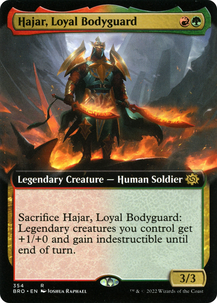 Image of Hajar, Loyal Bodyguard (Extended Art) (BRO-354) - The Brothers' War: (Extended Art) Foil