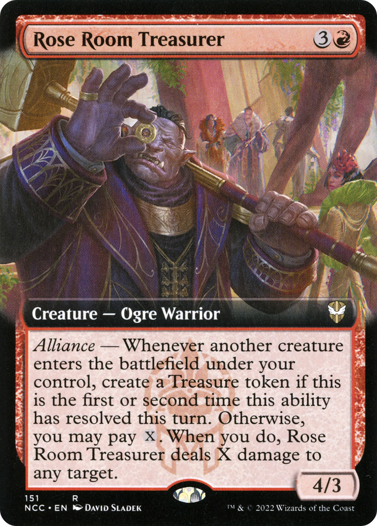 Image of Rose Room Treasurer (Extended Art) (NCC-151) - New Capenna Commander: (Extended Art)