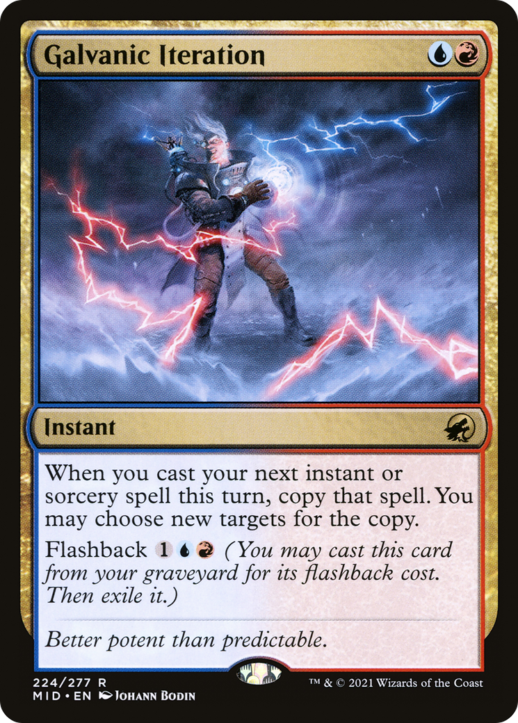 Image of Galvanic Iteration (MID-224) - Innistrad: Midnight Hunt Foil
