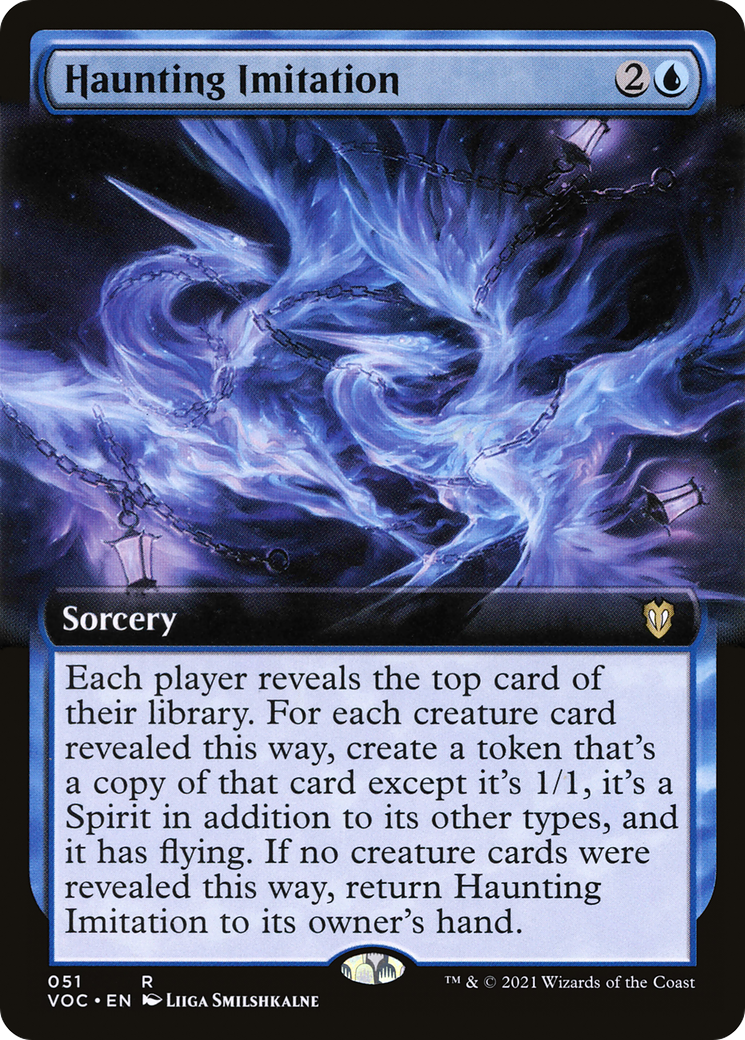 Image of Haunting Imitation (Extended Art) (VOC-051) - Crimson Vow Commander: (Extended Art)