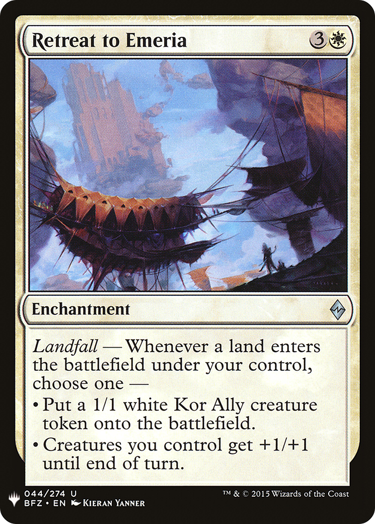 Image of Retreat to Emeria (LIST-BFZ-44) - The List