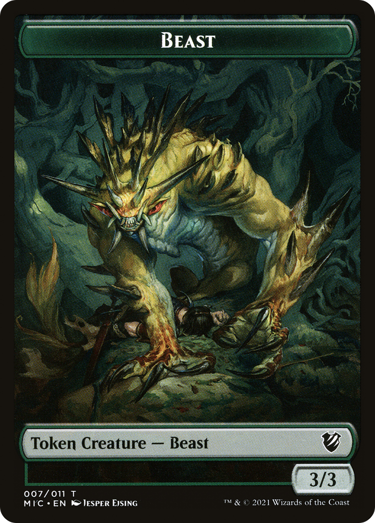 Image of Beast (TMIC-007) - Midnight Hunt Commander Tokens