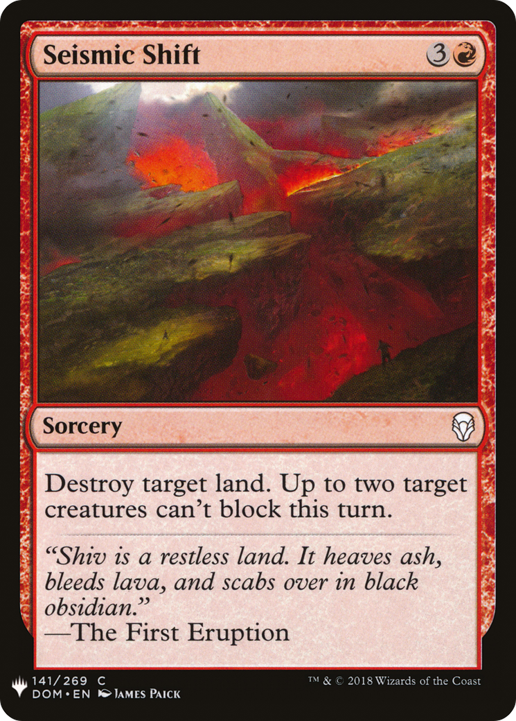 Image of Seismic Shift (LIST-DOM-141) - The List
