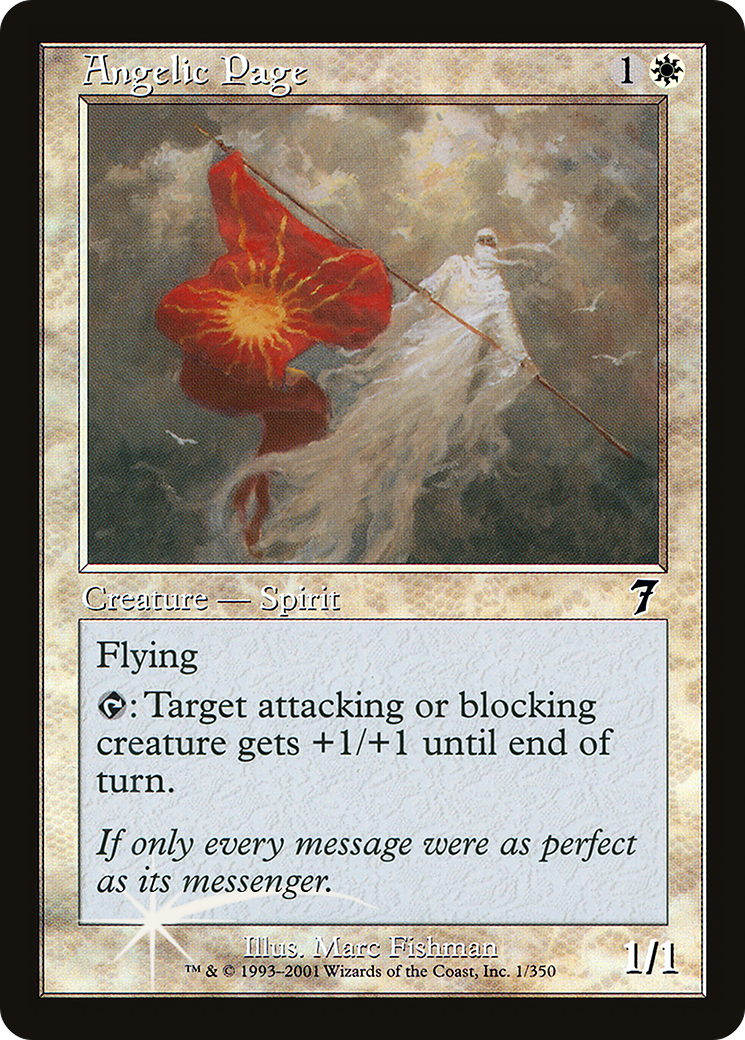 Image of Angelic Page (7ED-001) - 7th Edition Foil