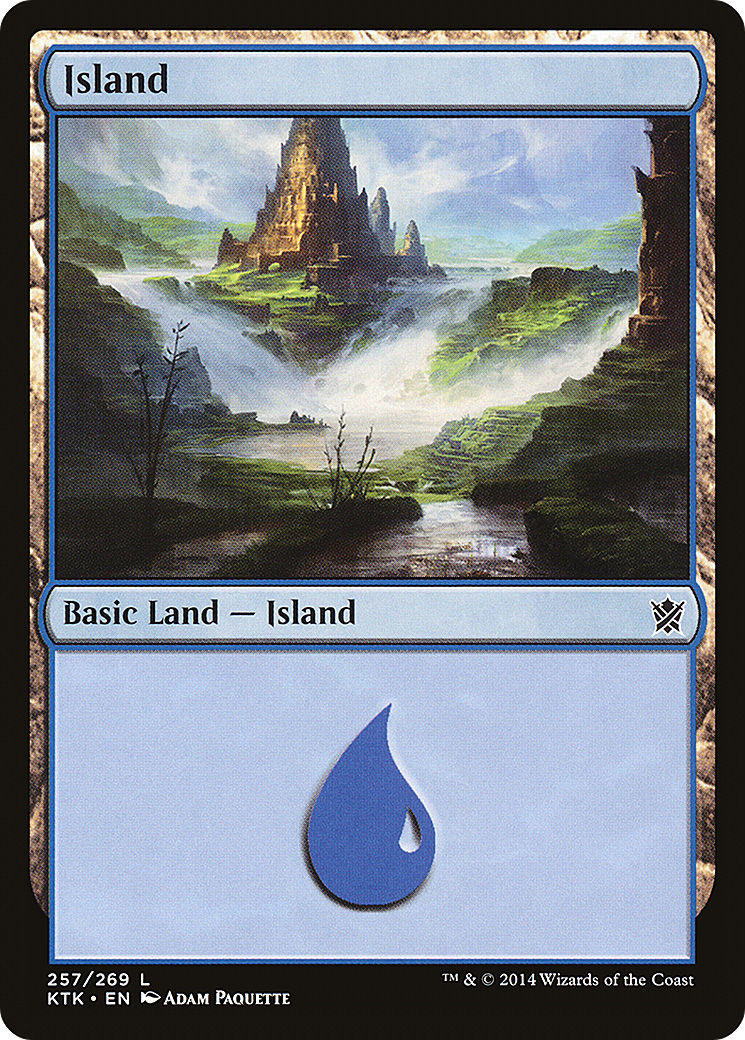 Image of Island (257) (KTK-257) - Khans of Tarkir Foil
