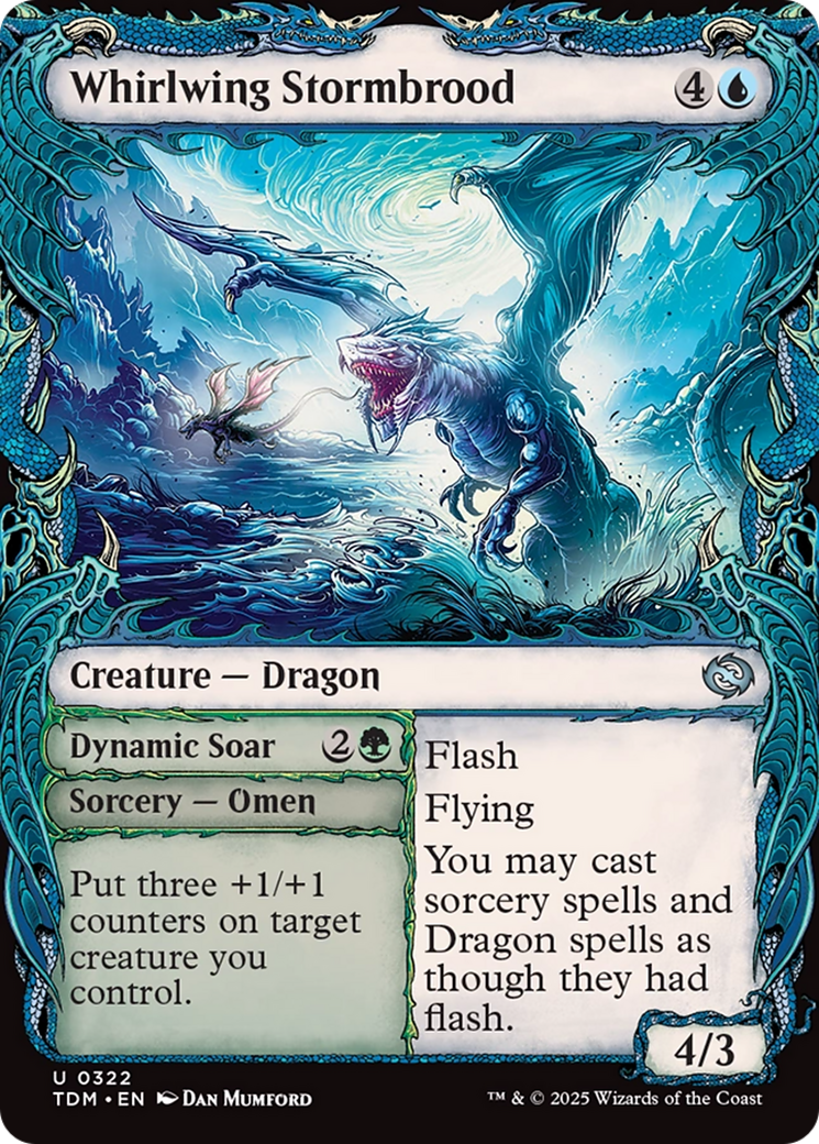 Image of Whirlwing Stormbrood (Showcase) (TDM-322) - Tarkir: Dragonstorm: (Showcase)