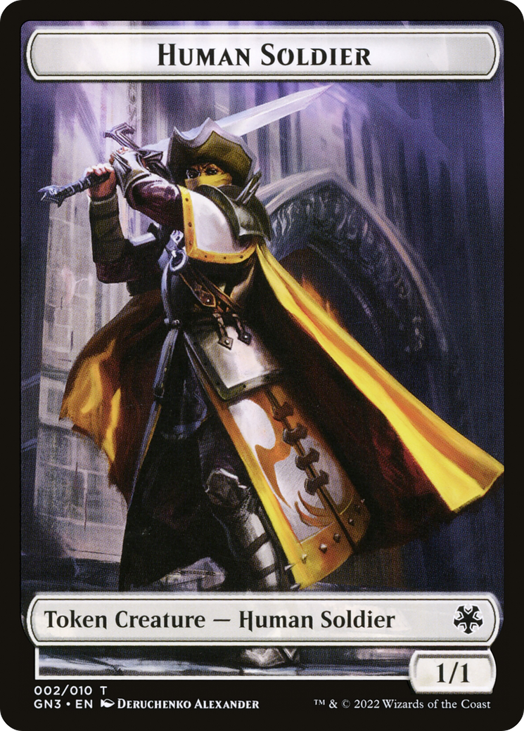 Image of Human Soldier (TGN3-002) - Game Night: Free-for-All Tokens