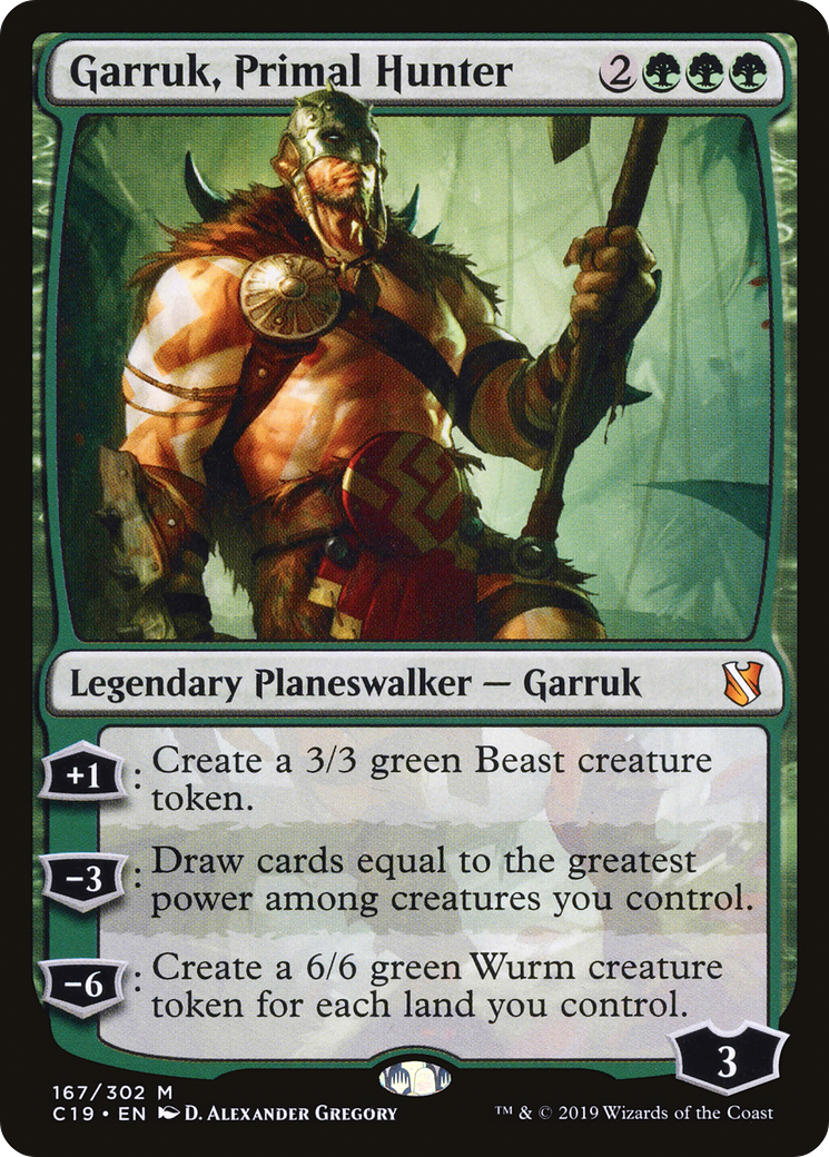 Image of Garruk, Primal Hunter (C19-167) - Commander 2019