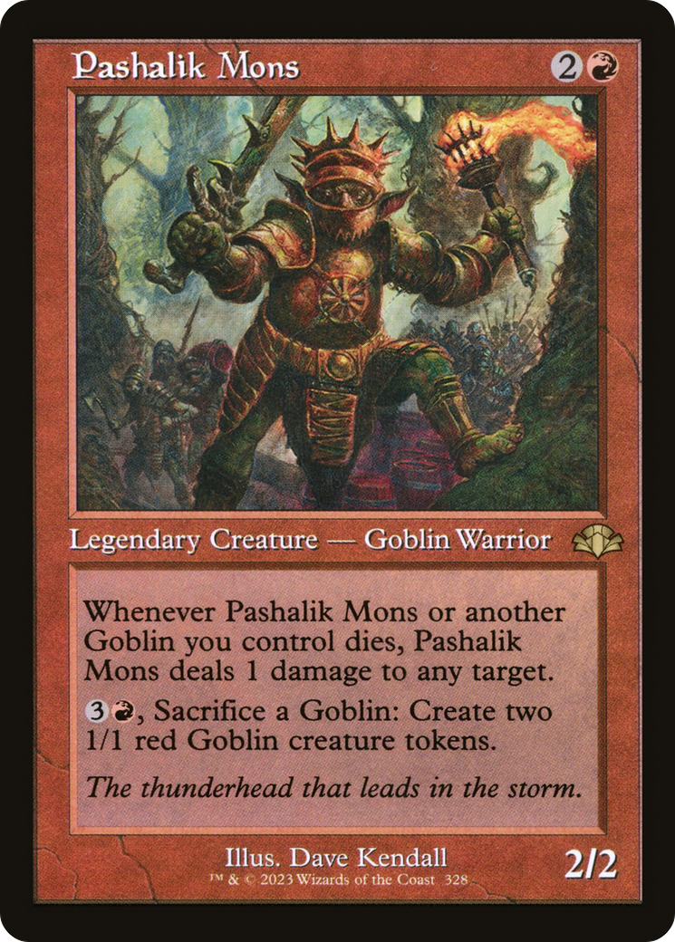 Image of Pashalik Mons (Retro Frame) (DMR-328) - Dominaria Remastered Foil