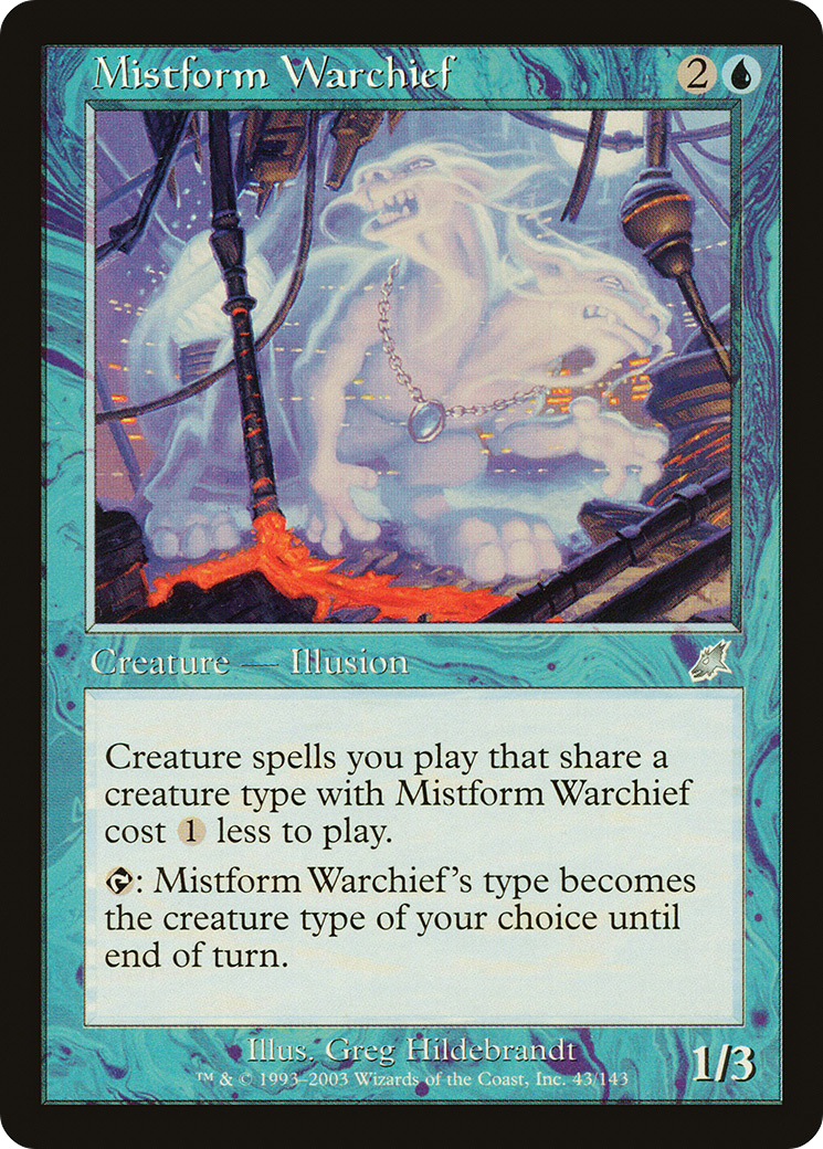 Image of Mistform Warchief (SCG-043) - Scourge Foil