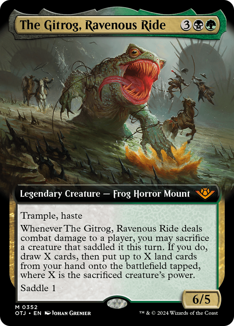 Image of The Gitrog, Ravenous Ride (Extended Art) (OTJ-352) - Outlaws of Thunder Junction: (Extended Art)