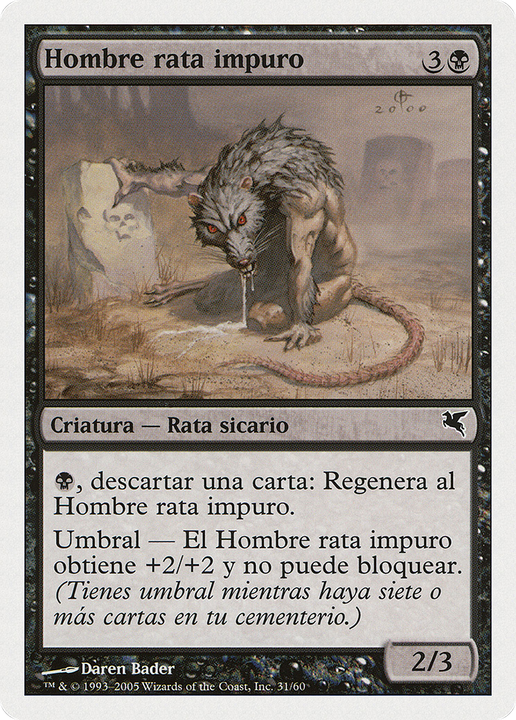Image of Dirty Wererat (Spanish) - 