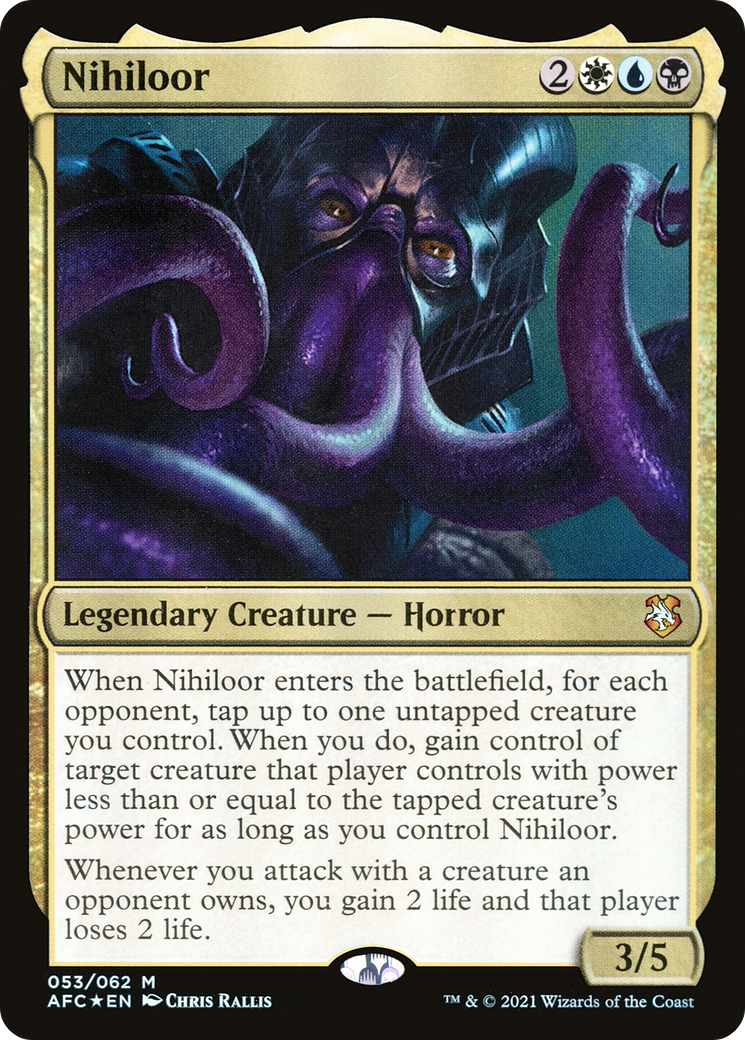 Image of Nihiloor (AFC-053) - Forgotten Realms Commander Foil