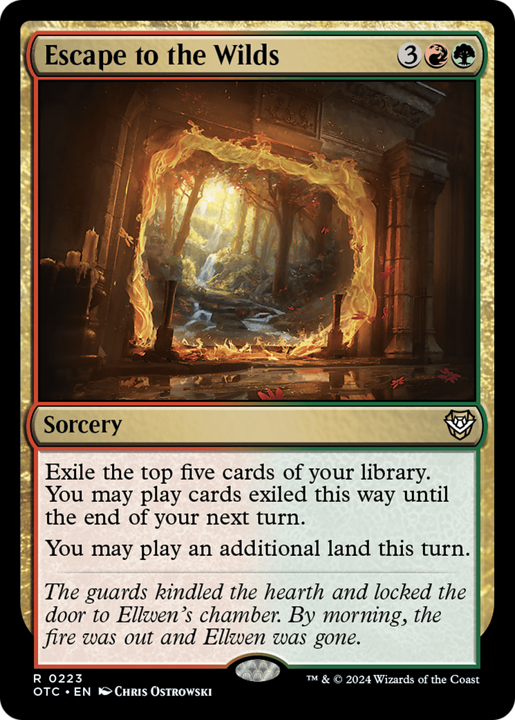 Image of Escape to the Wilds (OTC-223) - Outlaws of Thunder Junction Commander