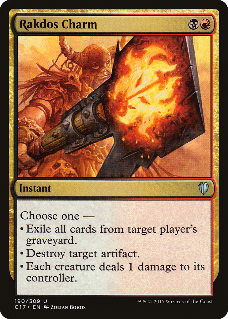 Image of Rakdos Charm (C17-190) - Commander 2017