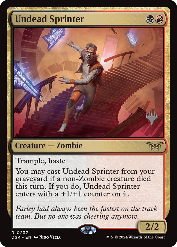 Image of Undead Sprinter (PPDSK-237) - Duskmourn: House of Horror Promos Foil