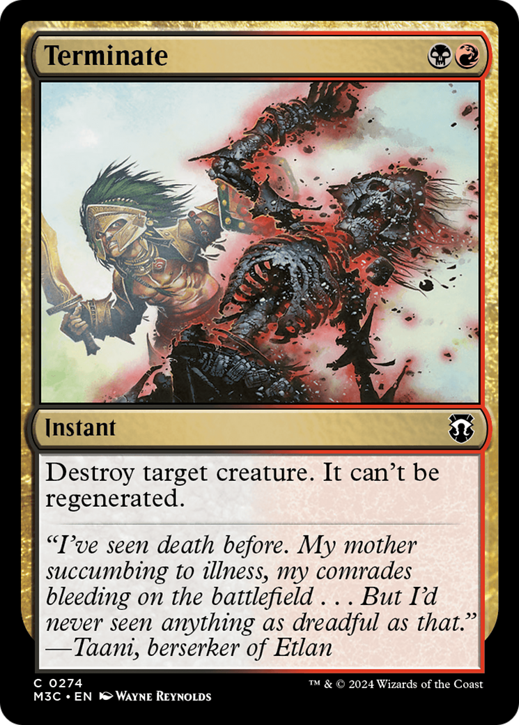 Image of Terminate (M3C-274) - Modern Horizons 3 Commander