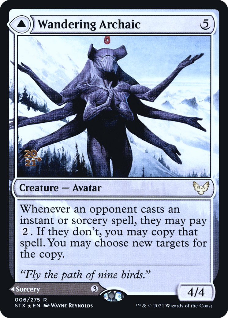 Image of Wandering Archaic (PRE-06S) - Strixhaven: School of Mages Promos Foil