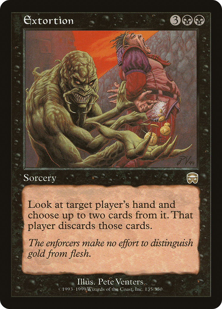 Image of Extortion (MMQ-135) - Mercadian Masques Foil