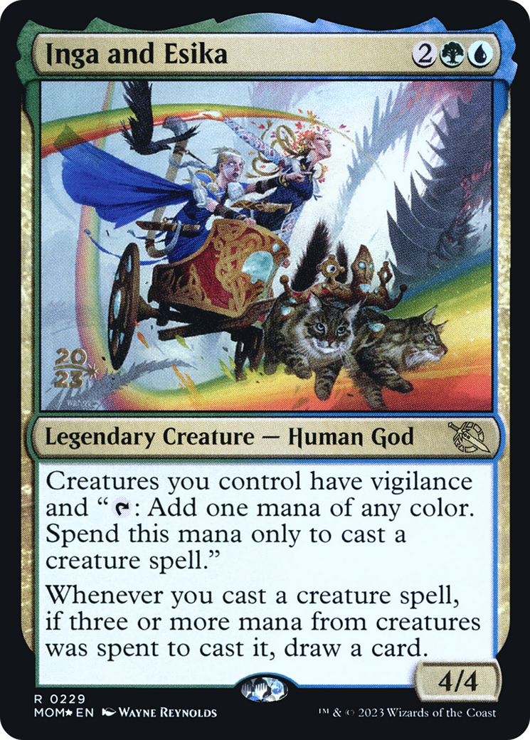 Image of Inga and Esika (PRE-229) - March of the Machine Promos Foil
