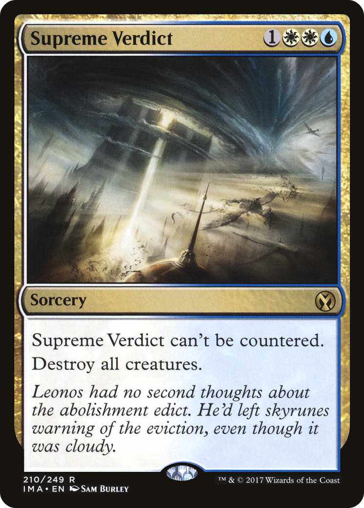 Image of Supreme Verdict (IMA-210) - Iconic Masters Foil