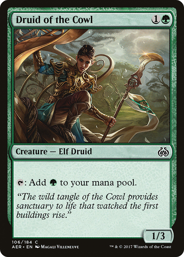 Image of Druid of the Cowl (AER-106) - Aether Revolt Foil