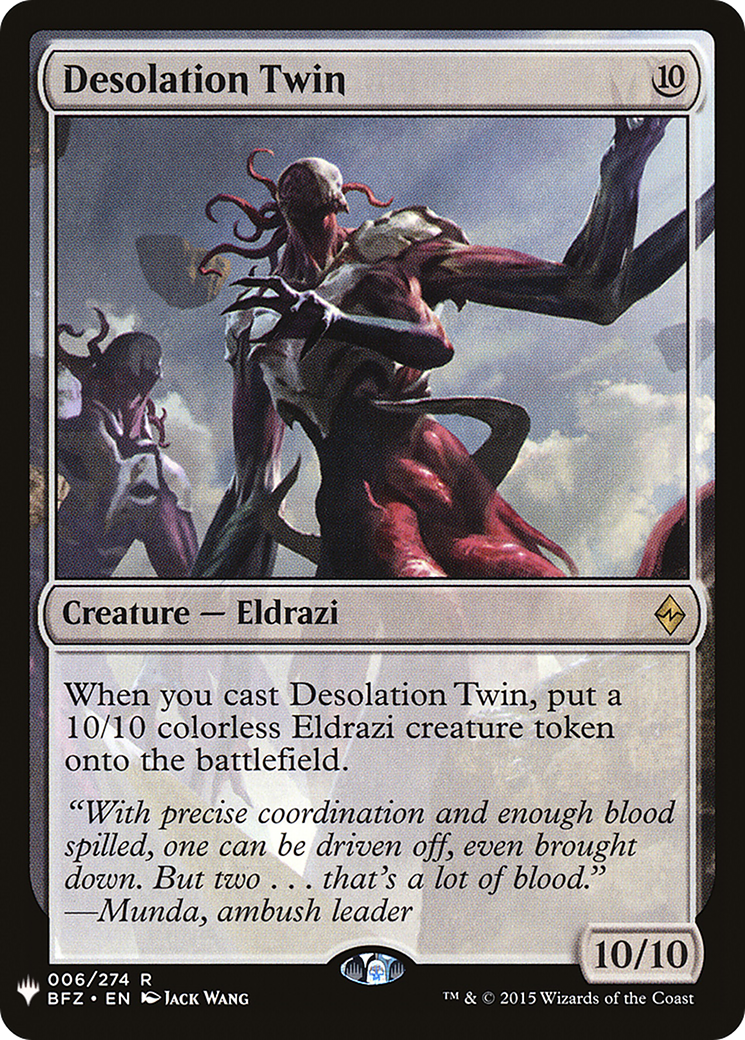 Image of Desolation Twin (LIST-BFZ-6) - The List