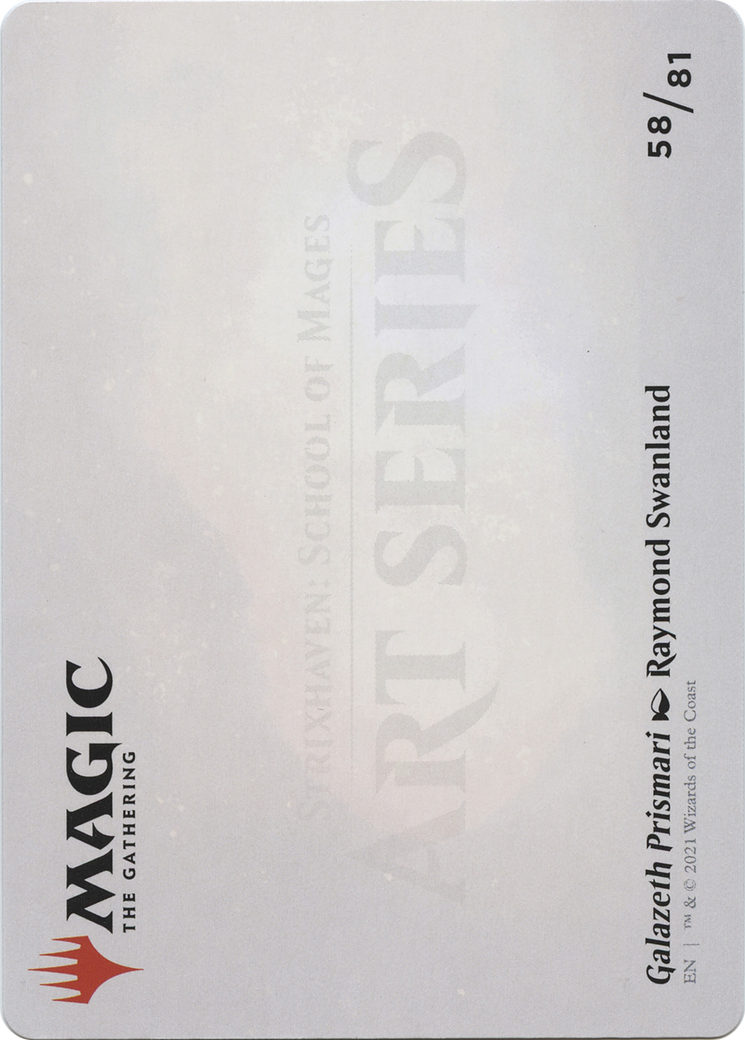 Image of Galazeth Prismari // Galazeth Prismari (ASTX-058) - Strixhaven Art Series (Borderless) Foil